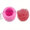 Rose Big Ice Ball Whiskey Ice Mold Ice Tray Round Ice Cube Silicone Mold Net Red Bartender Tool Box Ice Making - Pink
