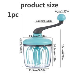 1pc Cream Stirring Beater Household Kitchen Tool Manual Egg Beater Hand Shake Baking Egg Whisk - One Piece