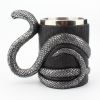 1pc Snake Coffee Mug Cup Cobra Drinking Cups, Stainless Steel Beer Mug Espresso Cup Beverage Mug For Milk Coffee Ice Cream Tea Juice - 550ml