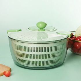 Vegetable Fruit Dehydrator Salad Quickly Dryer Basket Shake Plastic Kitchen Tool Spinner - GREEN-A
