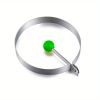 1pc Stainless Steel Fried Egg Pancake Shaper Omelette Mould - Circular
