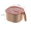 Spice Box Set, Four Compartment Condiment & Spice Box, Multi-Grid Spice Jar, Square Salt Pepper Seasoning Box - Pink