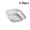 Disposable Aluminum Foil Meal Prep Cookware Square Pans, Oven, Toaster, Grill, Cooking, Roasting, Broiling