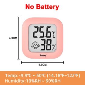Mini LCD Digital Thermo-Hygrometer Humidity Temperature Measuring Air Comfort Indicator Thermometer Sensor Digital Moisture - white2