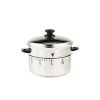 1pc Silvery 60 Minute Mechanical Timer; Kitchen Countdown Timer; Student Time Manager - Silvery