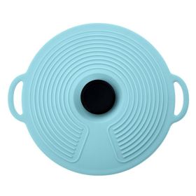 1pc Silicone Fresh-keeping Lid; Spill-proof; Leak-proof And Dust-proof Silicone Pot Lid; Cutlery Silicone Pot Lid - Nordic Green