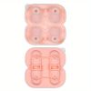 1pc Penguin Model Ice Maker Mold Whiskey Frozen Penguin Ice Cubes Spherical Ice Grid Ice Mold Food Grade Ice Storage Box - 4 Even Penguin Ice Tray - P