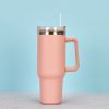 1200ml Stainless Steel Mug Coffee Cup Thermal Travel Car Auto Mugs Thermos 40 Oz Tumbler with Handle Straw Cup Drinkware New In - O - 1200ml