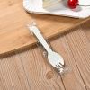 Disposable Plastic Spoons Forks For Cake Ice Cream Salad Fruit Dessert Soup  - 100pcs White
