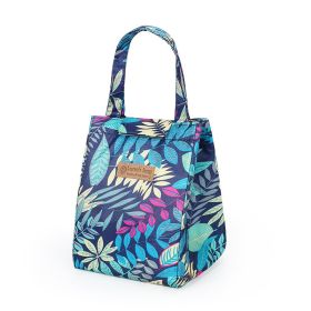 1pc Lunch Box Bag; Japanese Style Fashion School Lunch Bag; Portable Lunch Bag; Thermal Insulation Bag - Summer Of Night