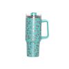 40oz Adventure Quencher Tumbler Thermos Vacuum Cups With Handle Stainless Steel Travel Water Cup Stay Ice Cold Car Coffee Mug - 1000-1500ml - 22