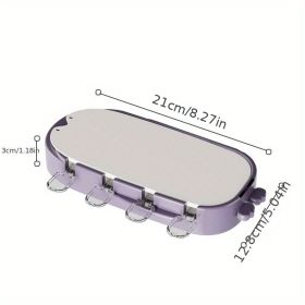 1pc New Ice Cream Ice Cream Mold Household Homemade Food Grade Silicone Popsicle Ice Cream Grinder - Purple