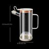 1pc Oil Bottle; Glass Oil Dispenser With Handle; Glass Storage Bottle; Kitchen Accessories - 25.4OZ