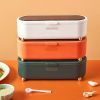Seasoning Box Combination Set Seasoning Bottle Jar Household Kitchen Supplies Salt Msg Storage Box Sealed One-piece - DM026-orange