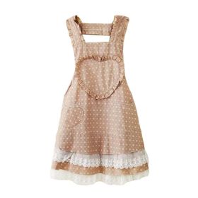 Cook Fashion Apron Kitchen Aprons Lace Apron Maid Apron with Pocket