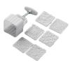 125G Square Shape Moon Cake Mold 6 Stamps Cake Mold Cookie Mold - Default