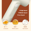 Electric Egg Beater With 2 Wire Beaters Portable Food Blender Whisk 3 Speeds Handheld Food Mixer ,USB Rechargeable Handheld Egg Beater - White