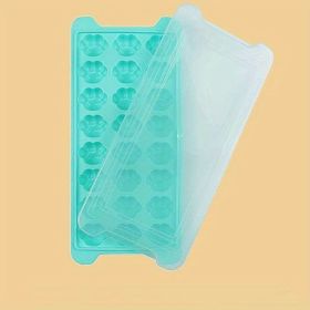 1pc Soft Bottom Cat Paw Ice Tray Mold - Homemade Ice Cube Box for Kitchen Refrigerator - Perfect for Making Delicious Ice Cream and Cocktails - Green