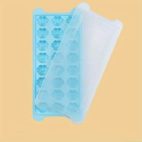 1pc Soft Bottom Cat Paw Ice Tray Mold - Homemade Ice Cube Box for Kitchen Refrigerator - Perfect for Making Delicious Ice Cream and Cocktails - Blue -