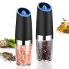 Electric Gravity Sensing Coffee bean Grain Grinder Seasoning Bottle - Black
