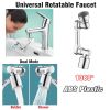 1pc New Universal 1080¬∞ Rotation Extender Faucet Aerator; Plastic Splash Filter; Kitchen Washbasin Faucets Bubbler Nozzle Robotic Arm - One Mode 720