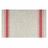 6 Pcs Japanese Style PVC Placemats Dining Table Mats Non Slip Kitchen Dining Table Decoration 17.7x11.8 inch, Red - Default