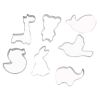7 Pcs Giraffe Cartoon Cookie Cutters Animal Biscuit Mold DIY Cake Fondant Sugarcraft Pastry Bakeware Decoration - Default