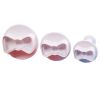 2 Sets Bow Tie Shape  Pastry Cookie Stampers Fondant Biscuits Mold Cookie Cutters - Default