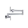 Pot Filler Faucet, Modern Brass Pot Filler Two-Attachment Wall Mount Folding Kitchen Pot Filler Swing Arm - as Pic