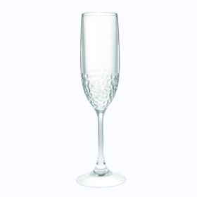Tritan Lexington Plastic Champagne Flutes Set of 4 (6oz), Unbreakable Mimosa Glasses Plastic Champagne Glasses, Wedding Champagne Flutes - as Pic