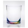 Oval Halo Acrylic Glasses Drinking Set of 4 DOF (12oz), Plastic Drinking Glasses, BPA Free Cocktail Glasses, Drinkware Set