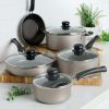 Tramontina 9 Piece Non-Stick Cookware Set, Champagne - Tramontina