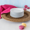 Better Homes & Gardens Porcelain Round Appetizer Plates, White, Set of 8 - Better Homes & Gardens