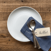 Porcelain Round Ribbed Salad Plates, White, Set of 12