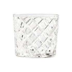 Better Homes & Gardens Clear Diamond-Cut Glass Old Fashioned Whiskey Glass Tumbler, 4 Pack - Better Homes & Gardens