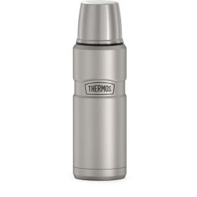 Thermos Stainless King Vacuum Insulated Stainless Steel Beverage Bottle, 16oz, Matte Stainless Steel - Thermos