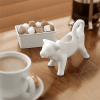 Cow Creamers, White Porcelain, Set of 2