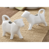 Cow Creamers, White Porcelain, Set of 2