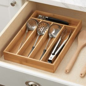 Bamboo Utensil & Cutlery Kitchen Organizer
