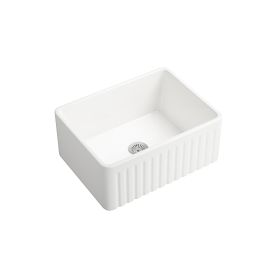 Farmhouse/Apron Front White Ceramic Kitchen Sink - as Pic