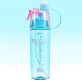 Portable Outdoor Sports Mist Spray Cup - Blue - 600ml