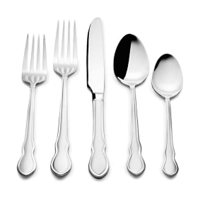Boston Warehouse Kitchinox Evelyn Frost, 20-Piece Stainless Steel Silverware Set (76437) - Boston Warehouse