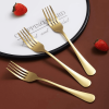 ReaNea Gold Dinner Forks 12 Pieces Stainless Steel 8.17" Fork Wedding Silverware Set - ReaNea