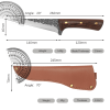 12pcs Butcher Knife Set Hand Forged chef knife Boning Knife With Sheath High Carbon Steel