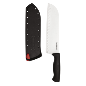 Farberware Edgekeeper 7-inch Santoku Black Knife with Self-Sharpening Sleeve - Visit the Farberware Store