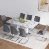 Table and chair set: 1 table VV +8 grey 001 chairs. - as Pic