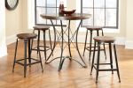 Adele - 5 Piece Dining Set With Counter Height Table - Dark Brown - as Pic