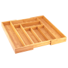 Totally Bamboo Kitchen Drawer Organizer, Expandable Silverware and Utensil Holder, 8 Compartments with Dividers - Totally Bamboo
