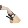 Farberware Edgekeeper 16-piece Triple Rivet Block Set with Built in Knife Sharpener, Natural - Visit the Farberware Store