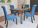 Ashford 5-Piece Dining Set, Hairpin Dining Table with 4 Chairs, 4 Color Options - as Pic